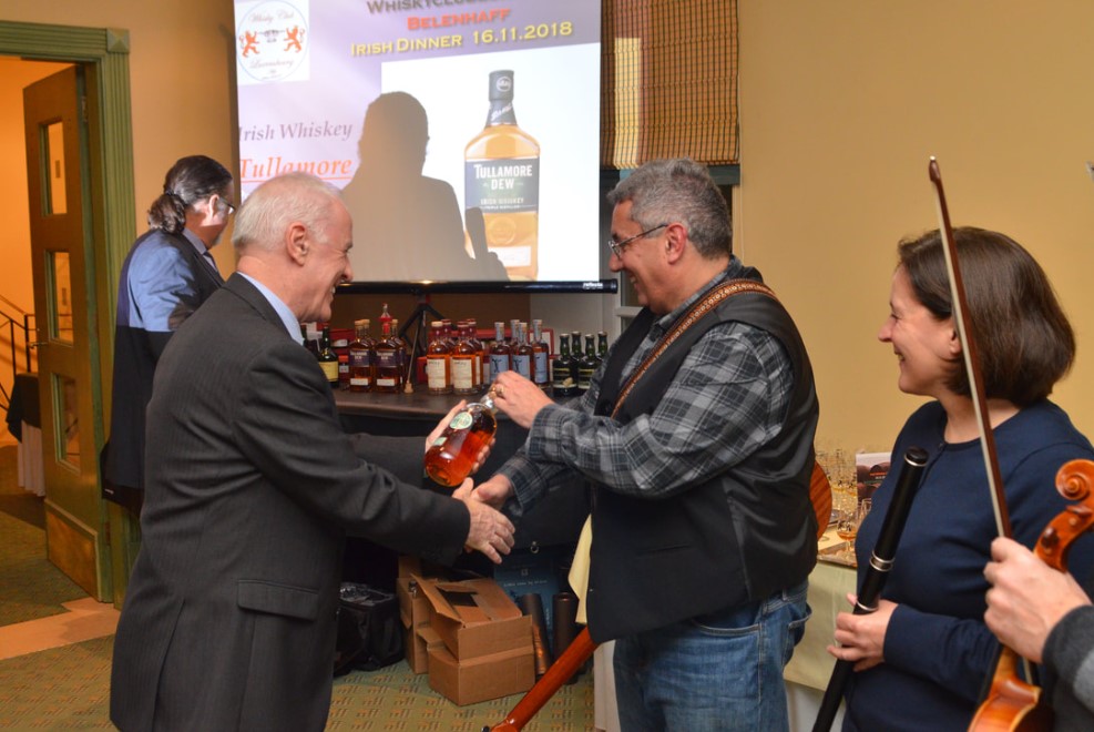 Irish Whisky Club Dinner 2018
